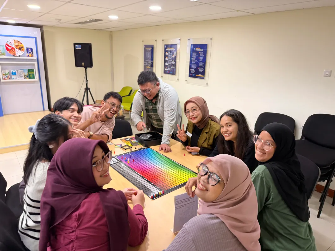 Members exploring a park together